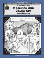 A literature unit for Where the wild things are, by Maurice Sendak /