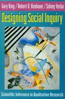 Designing Social Inquiry Scientific Inference in Qualitative Research /