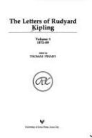 The letters of Rudyard Kipling /