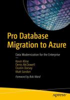 Pro database migration to Azure : data modernization for the enterprise /