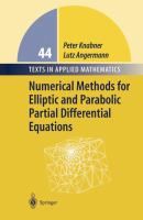 Numerical methods for elliptic and parabolic partial differential equations