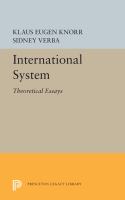 International System : Theoretical Essays.