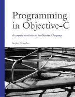 Programming in objective-C /