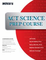 ACT science prep course : six full-length tests! /