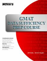 GMAT data sufficiency prep course /