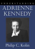 Understanding Adrienne Kennedy /