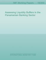 Assessing liquidity buffers in the Panamanian banking sector /