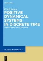 Positive Dynamical Systems in Discrete Time : Theory, Models, and Applications /