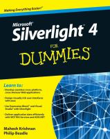 Silverlight 4 for dummies /