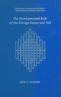 The Developmental Role of the Foreign Sector and Aid.