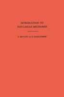 Introduction to non-linear mechanics /