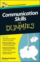 Communication skills for dummies /