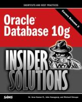 Oracle database 10g insider solutions /