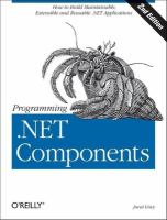 Programming .NET components /