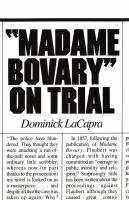 Madame Bovary on trial /