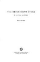The department store : a social history /