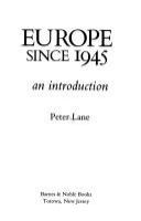 Europe since 1945 : an introduction /