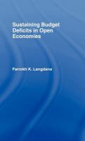 Sustaining budget deficits in open economies /