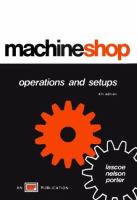 Machine shop operations and setups