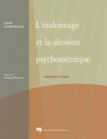 L'étalonnage et la décision psychométrique : exemples et tables /