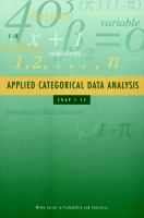 Applied categorical data analysis /