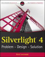 Silverlight 4 : problem, design, solution /