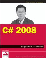 C♯ 2008 : programmer's reference /