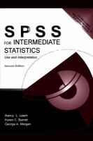 SPSS for intermediate statistics use and interpretation /
