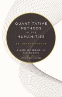 Quantitative methods in the humanities : an introduction /