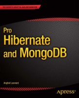 Pro Hibernate and MongoDB /