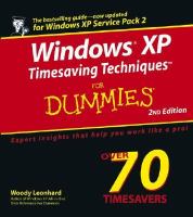 Windows XP timesaving techniques for dummies