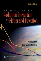 Principles of radiation interaction in matter and detection /