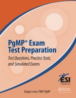 PgMP exam test preparation : test questions, practice tests, and simulated exams /