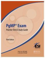 PgMP exam practice test & study guide /