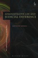 Administrative law and judicial deference /