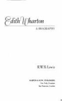 Edith Wharton : a biography /