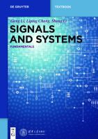 Signals and Systems.