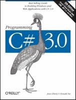 Programming C♯ 3.0 /