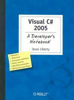 Visual C♯ 2005 : a developer's notebook /