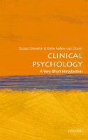 Clinical psychology : a very short introduction /