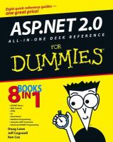 ASP.NET 2.0 all-in-one desk reference for dummies /