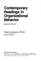 Contemporary readings in organizational behavior /