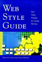 Web style guide : basic design principles for creating web sites /