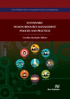 Sustainable Human Resource Management : Policies and Practices.