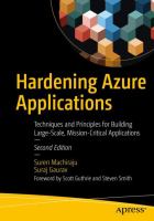 Hardening azure applications : techniques and principles for building large-scale, mission-critical applications /