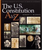 The U.S. Constitution A to Z /