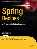 Spring recipes : a problem-solution approach /