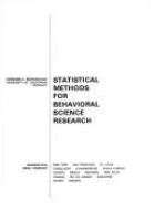 Statistical methods for behavioral science research