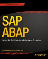 SAP ABAP : hands-on test projects with business scenarios /
