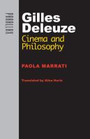 Gilles Deleuze : cinema and philosophy /